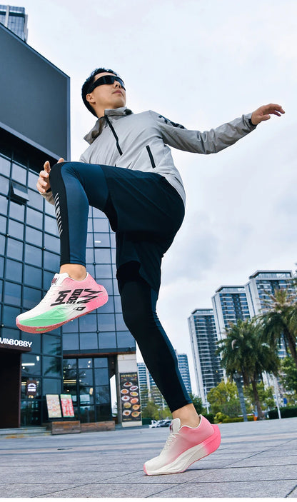 Pánské sportovní tenisky z uhlíkových vláken, speciální, prodyšné, lehké, dámské, pohodlné, sportovní, protiskluzové, maratonské běžecké boty