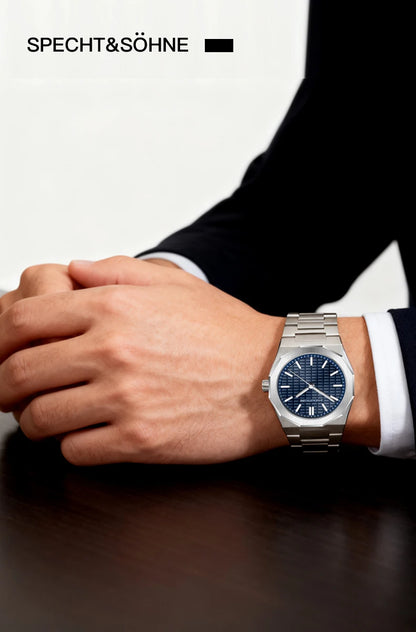 New 2026 Fashion Rare Specht & Söhne Men's Watch Ultrathin 38MM Steel Sapphire Crystal VH31 Quartz Wristwatch Relogio Masculino