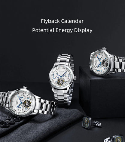 Seagull Flywheel Series Men's Watch Xidong Mechanical Watch 316L Precision Steel Band 39mm Business Watch Relojes Para Hombres