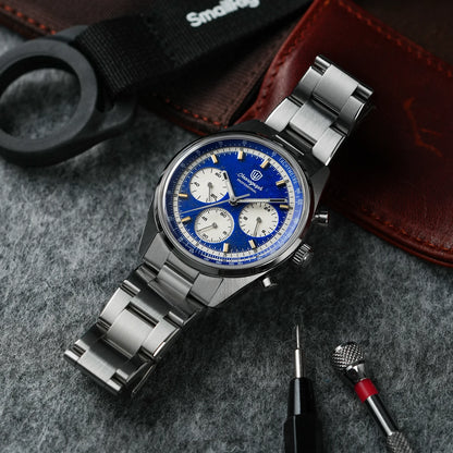 Watchdives Premier WD0526 Men Watch VK63 Mecha Chronograph Quartz Watches Sapphire Waterproof 316L Stainless Steel Wristwatch