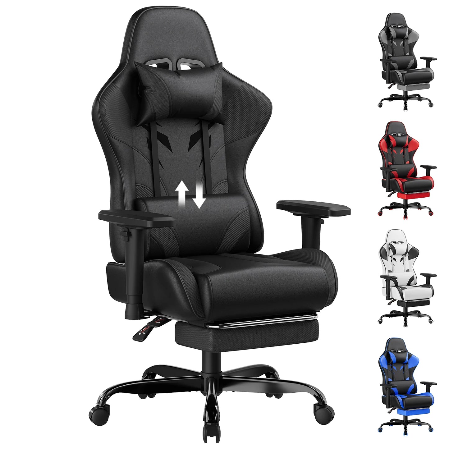 HOMALL Stylish High Quality Gaming chair Ergonomic Adjustable Swivel Comfortable PU leather Office Chair for Gaming & Office