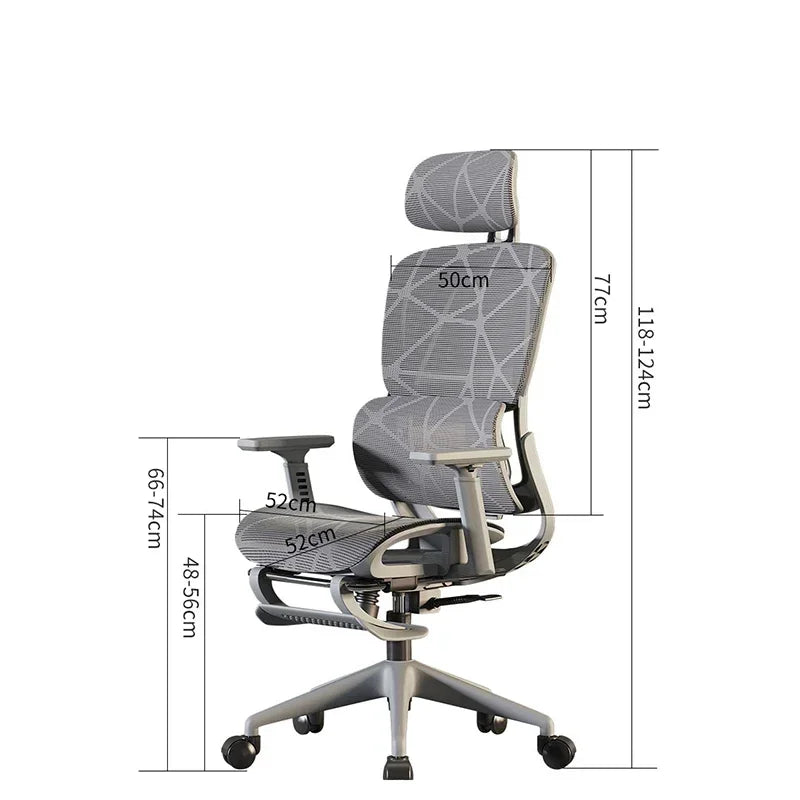 Ergonomic Recliner Chairs Gaming Computer Office Chair Free Delivery Wheels Foot Rest Comfortable Office Furniture