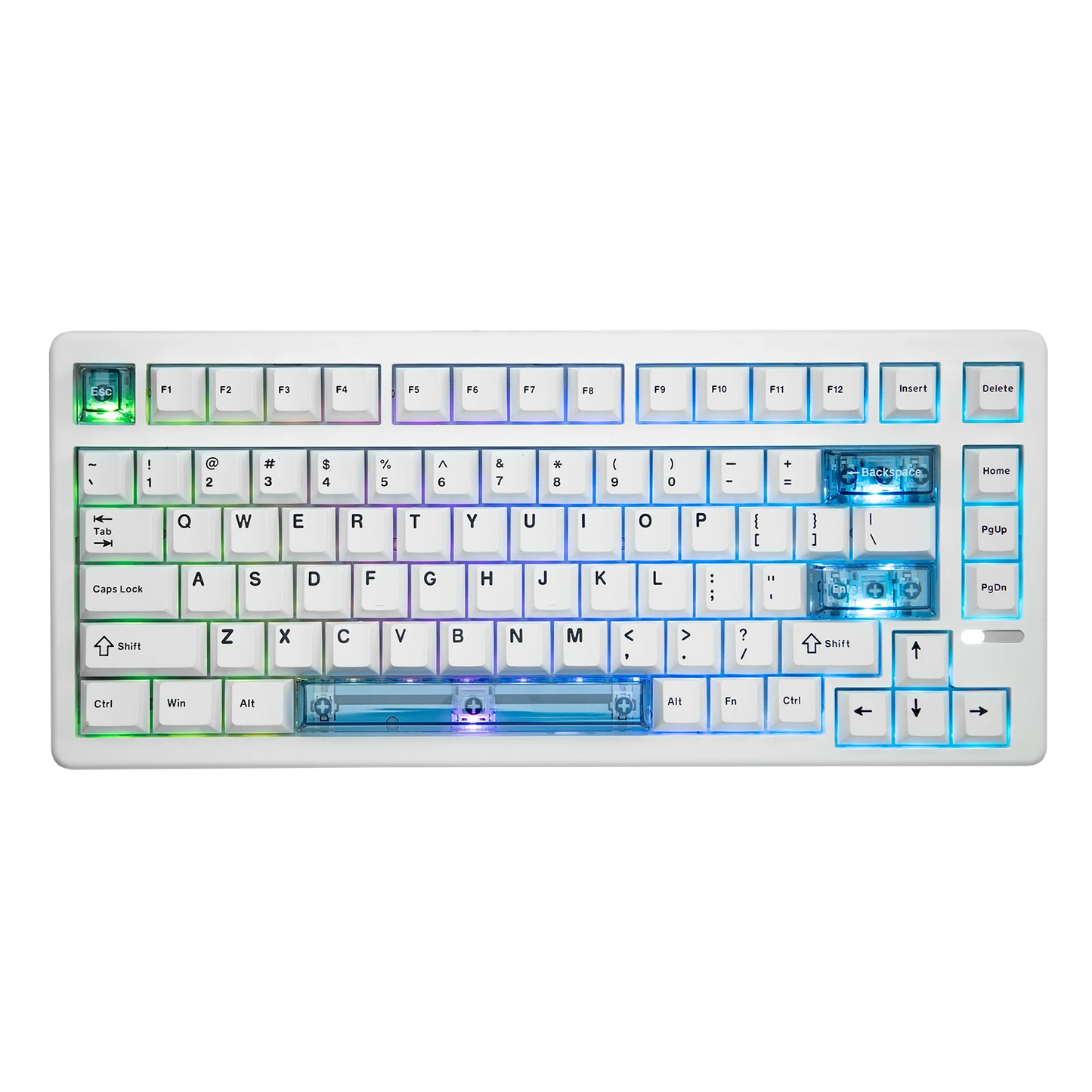 EPOMAKER HE80 75% US-QWERTY-Layout Hot-Swap Creamy Gasket kabelgebundene magnetische mechanische Tastatur mit Hall-Effekt, DKS SOCD für PC/Mac