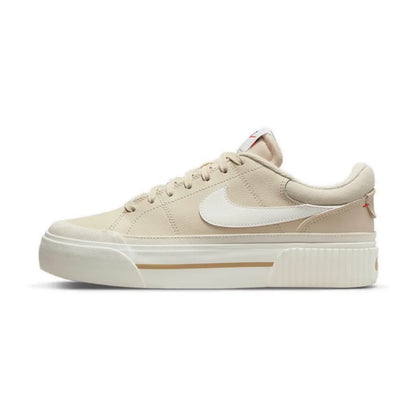 Nike Court Legacy Lit Leather Comfort Slip-Resistant Cushioning Durable Low-Top Tennis Shoe Women's DM7590-100