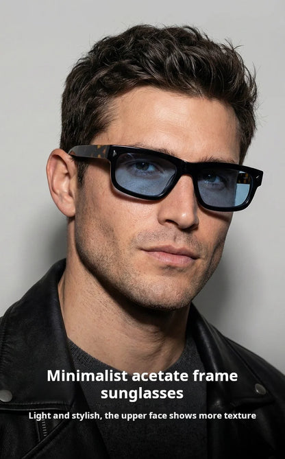 TFTB Fashion Trend Polarized Men's and Women's Sunglasses High quality Acetate Retro Square UV Protection Driving Glasses S32241