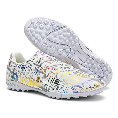 Men's Football Shoes Association Quick Five Up Football Studs, Anti-slip Professional Ultralight Training Football Boots for Turf