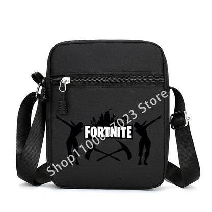 Fortnites Adult Man Cartoon Shoulder Bag Men Anime Crossbody Bags Canvas Square Women Fashion Travel Sport Cute Birthday Gifts