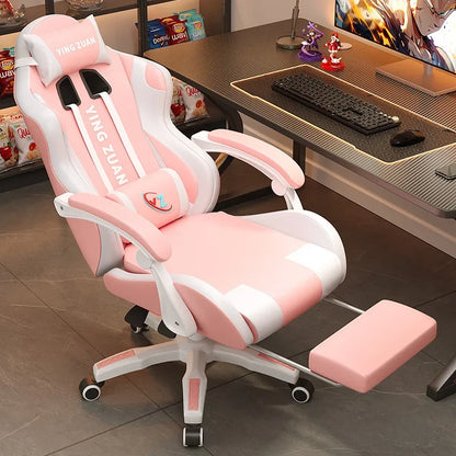 AOLIVIYA Modern Light Ergonomic Gaming Computer Chair Reclining For College Students Men Dormitory Home Office Study Room Seat