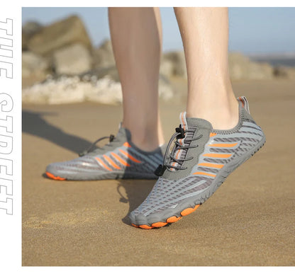 Uomo Donna Scarpe da acqua Scarpe acquatiche Scarpe drenanti Sport da spiaggia Sandali da nuoto Asciugatura rapida Canottaggio A piedi nudi Immersioni Pesca Surf Sneakers