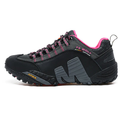 Mountaineering Shoes Men's Genuine Leather Outdoor Sports Anti Slip Mountaineering Hiking Shoes Breathable Tourism Shoes