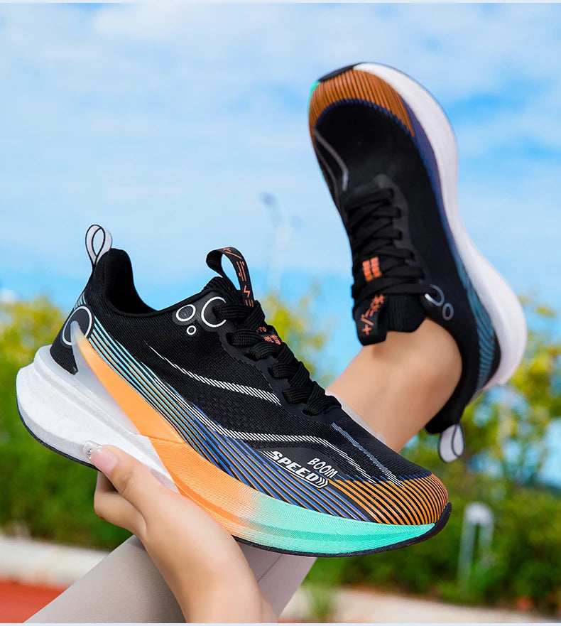 2025 Men's and Women's Professional Carbon Plate Marathon Running Shoes Shock Absorption Ultra-light Stable Support Sports Shoes