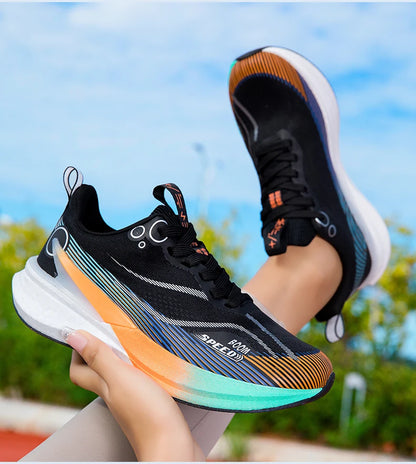 2025 Men's and Women's Professional Carbon Plate Marathon Running Shoes Shock Absorption Ultra-light Stable Support Sports Shoes