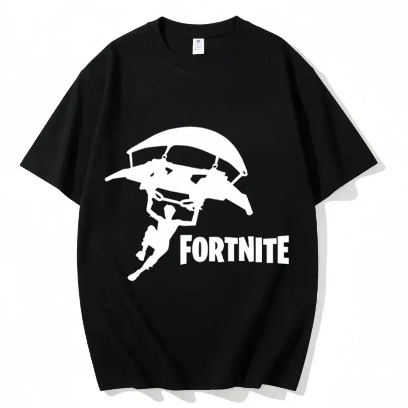 Fortnite Crew Neck T-Shirt Unisex Adult Game Dance Fashion New Pure Cotton Short Sleeve Tops Perfect for Casual Wear Vacations
