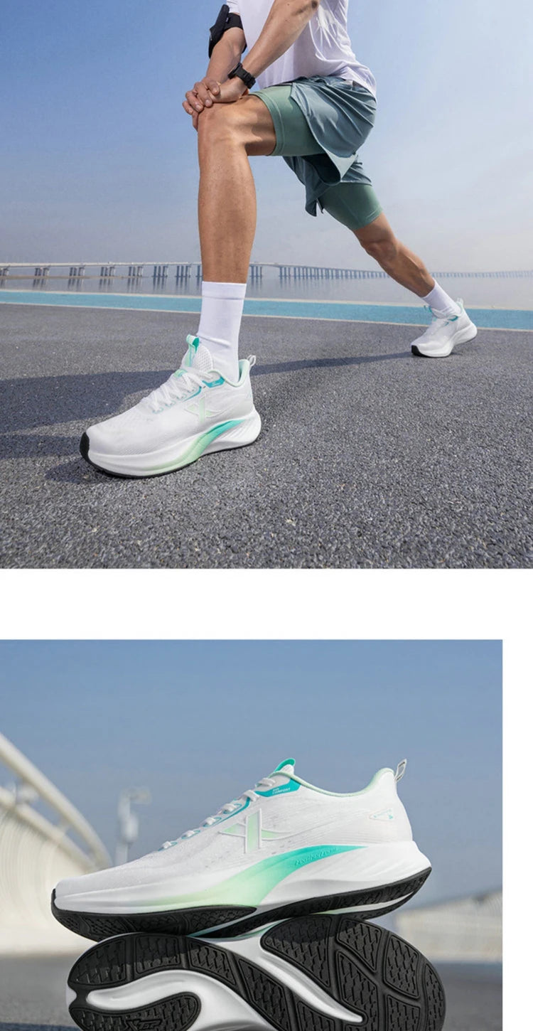 Xtep Light Wing 3 Running Shoes for Men 2025 Summer Fashion Cushion Shock Absorption Lightweight Advanced Sneakers 875219110034