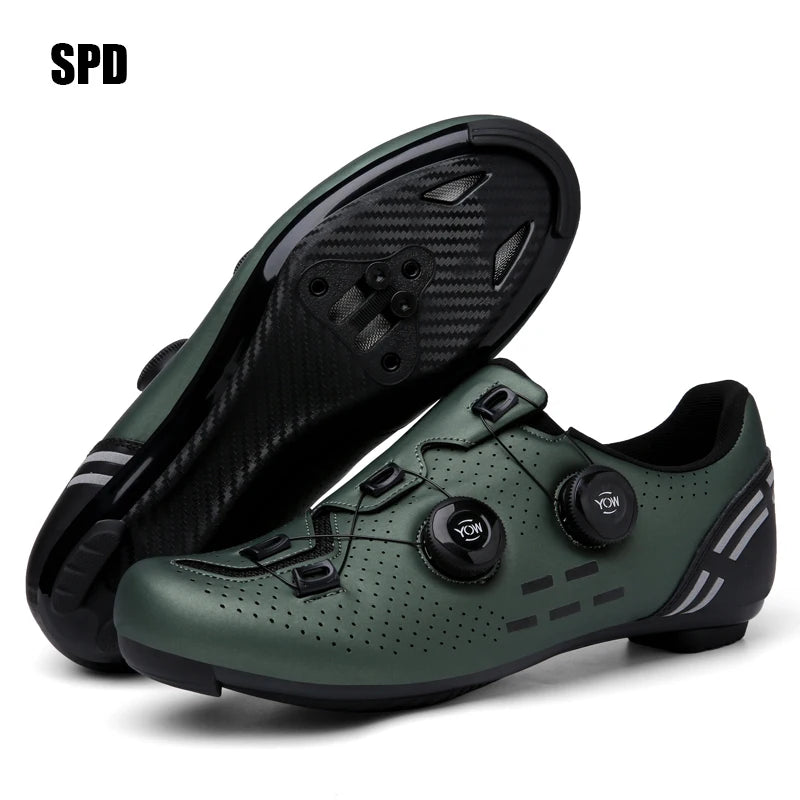 Men’s Professional MTB and SPD Cycling Shoes Mountain Racing Shoes Women’s Mountain Racing SPD Road Cycling Shoes
