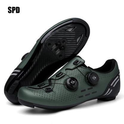 Men’s Professional MTB and SPD Cycling Shoes Mountain Racing Shoes Women’s Mountain Racing SPD Road Cycling Shoes