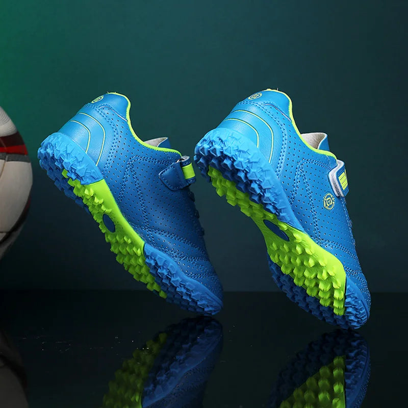 Vaikiški berniukų žemi futbolo bateliai, vasariniai, kvėpuojantys, sportiniai treniruočių sportbačiai, lauko jaunimo dirbtinės žolės futbolo bateliai