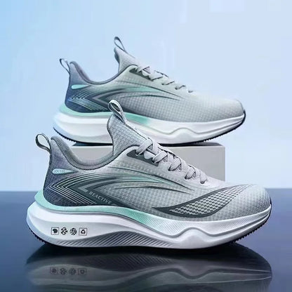 Men's breathable running shoes summer hot sale of the season, casual sporty fish thread soft bottom thick heel cross-border style