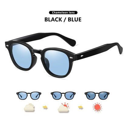 LM NEW Fashion Photochromic Sunglasses Women Men Polarized Blue Eyewear Drivign Outdoor UV Protection Eyewear gafas de sol mujer