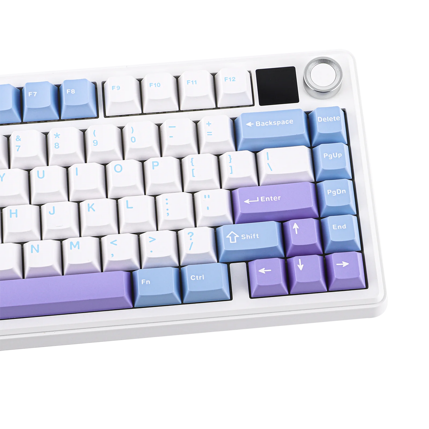 EPOMAKER X AULA F75 MAX Compact 75% Wired/BT5.0/2.4GHz Wireless Mechanical Gaming Keyboard with TFT Screen & Knob for PC/Mac