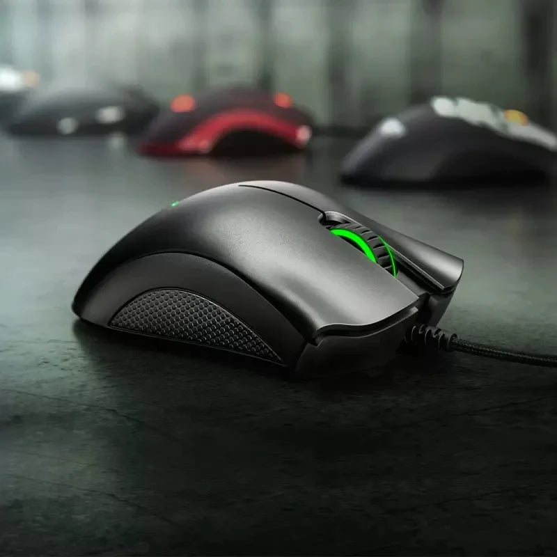 Mouse gaming cablato Razer DeathAdder Essential / Mouse cablati 6400DPI con 5 pulsanti indipendenti per laptop e PC gamer