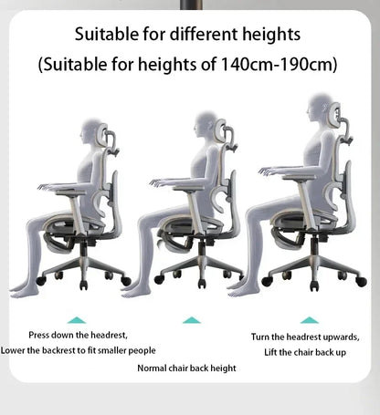 Electronic Gaming Computer Chair Adjustable Ergonomic Seat Back Support, Free Delivery Office Chair Wheelchair Furniture