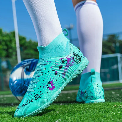 Chaussures de football anti-ald pour hommes, baskets de football respirantes, chaussures de football en plein air, basses, coordonnantes, TF, FG
