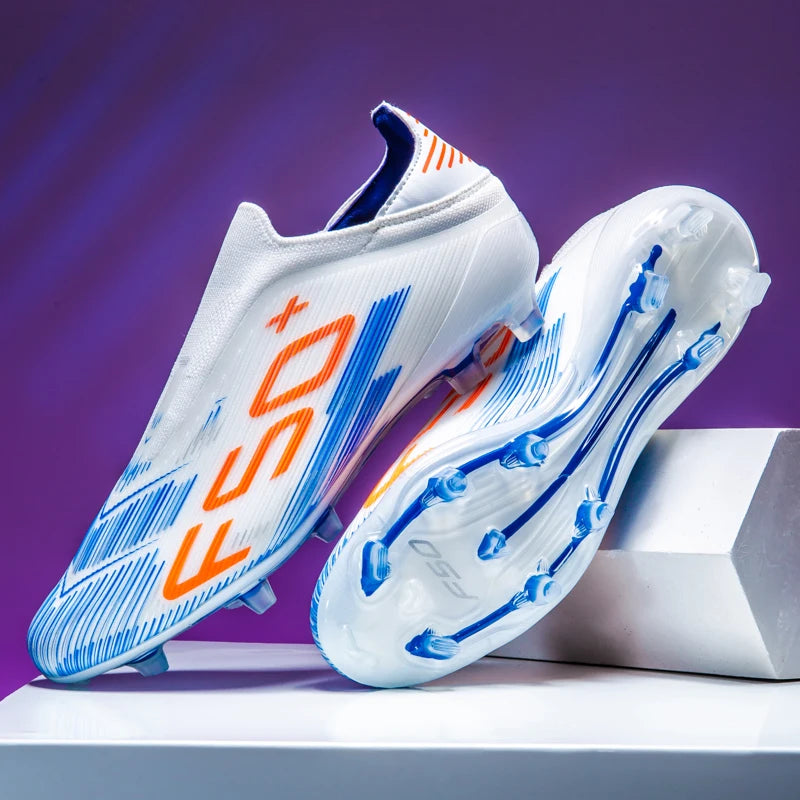 Nouvelles chaussures de football pour hommes, crampons, baskets légères de haute qualité, pour l'entraînement sur gazon, bottes de football très vendues, antidérapantes, mi-hautes, pour l'extérieur.