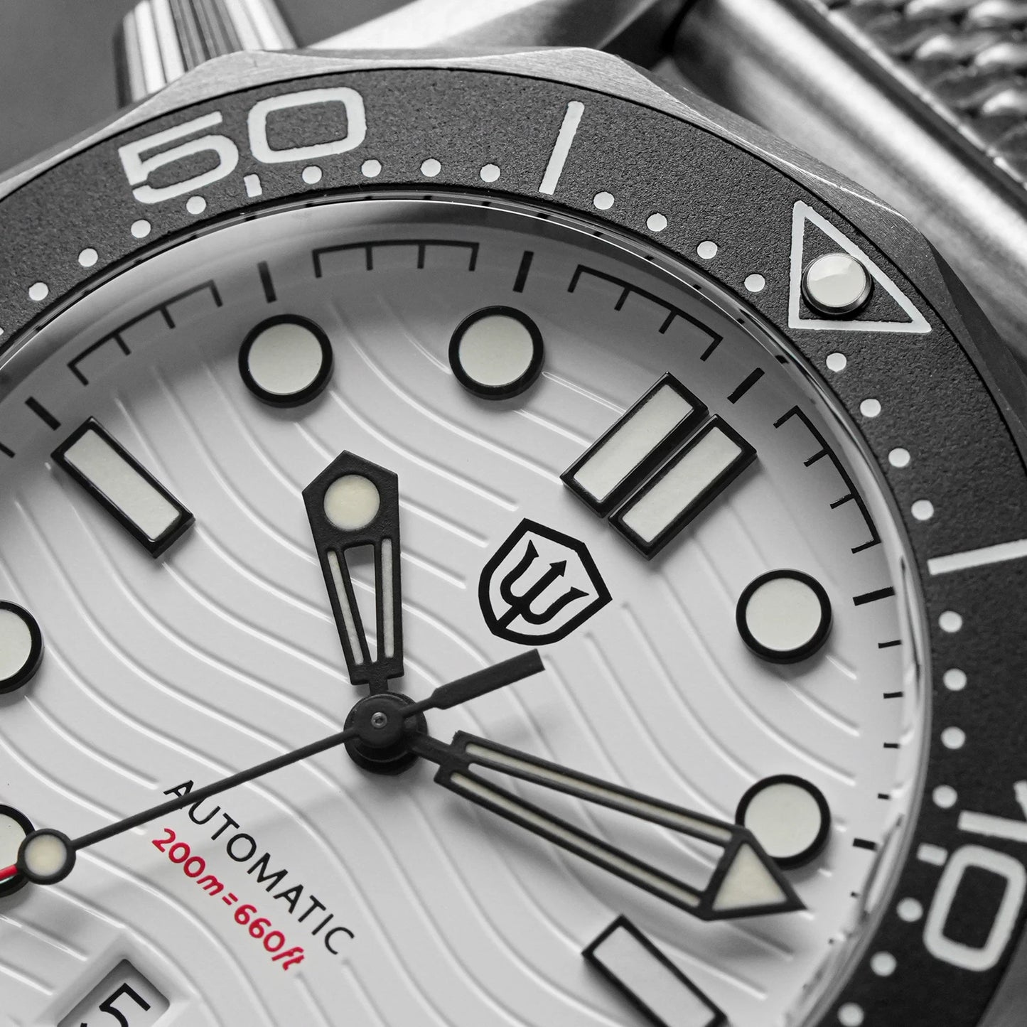 Watchdives WD007 V2 39mm Titanium Dive Watch PT5000 Automatic Movement Luminous 200m Waterproof Domed Bubble Sapphire Watches