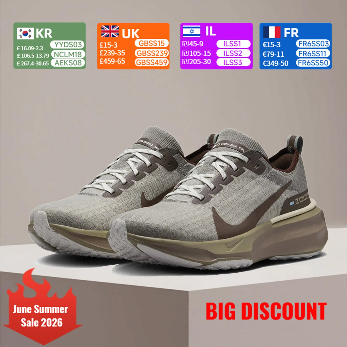 Nike Invincible 3 – večfunkcionalni tekaški čevlji z blaženjem, trpežni in dihalni, nizki, za moške FZ3654-053