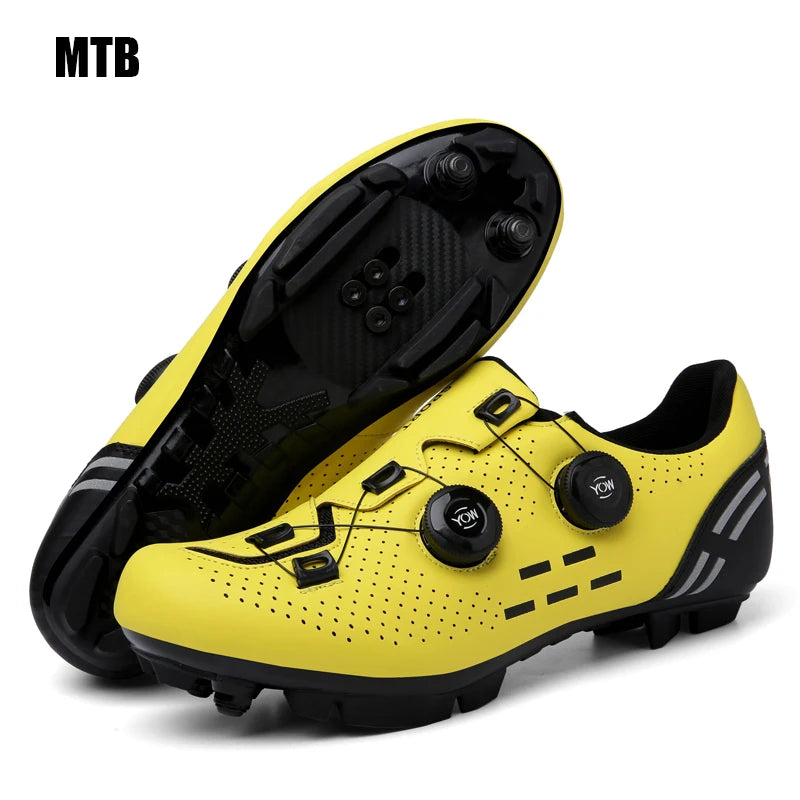 Men’s Professional MTB and SPD Cycling Shoes Mountain Racing Shoes Women’s Mountain Racing SPD Road Cycling Shoes