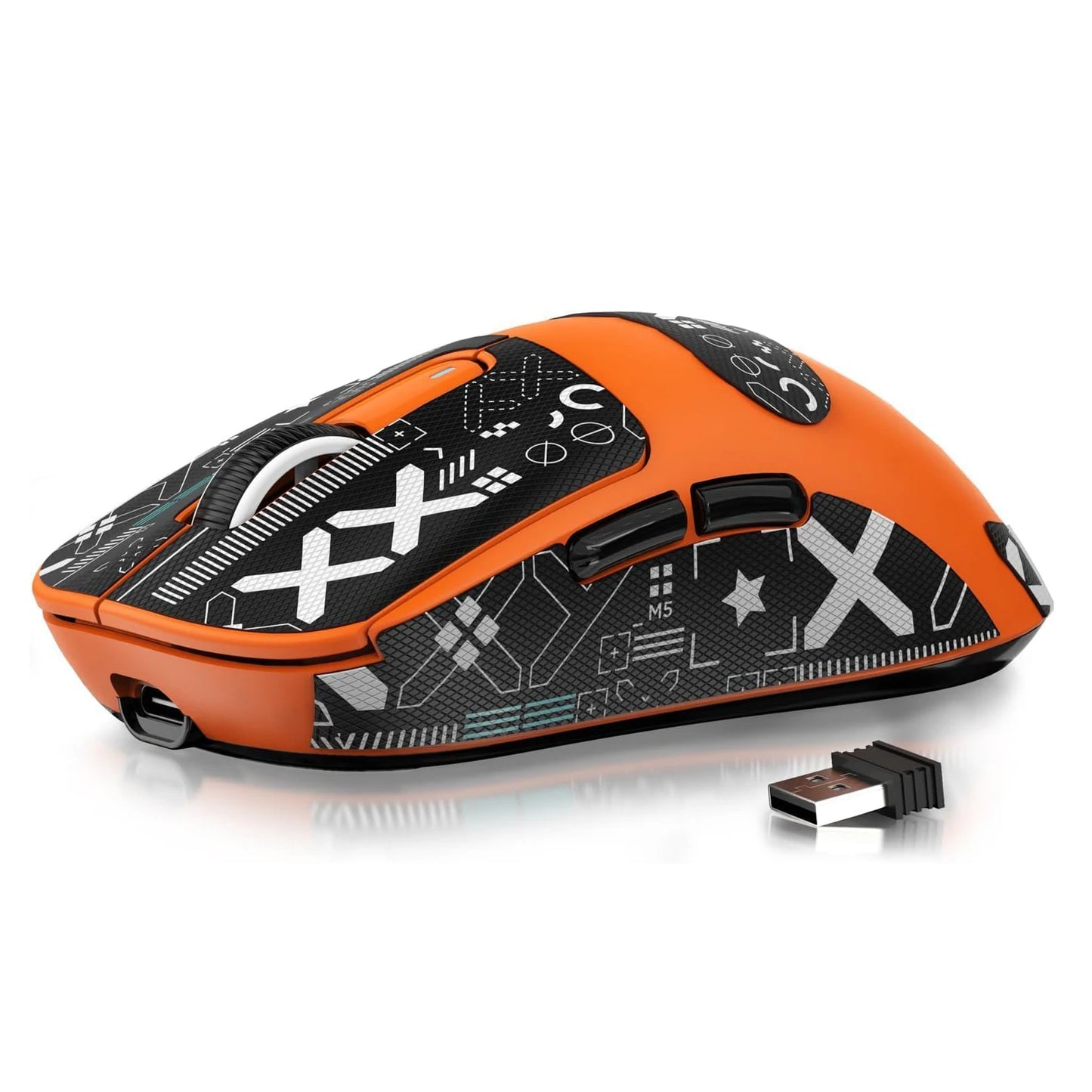 ATTACK SHARK X3 leichte kabellose Gaming-Maus, 49g Tri-Mode, PAW3395 26K DPI Sensor, 200h Akkulaufzeit, 5 programmierbare Tasten