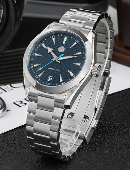 San Martin 38mm Chronometer Men's Watch SN0113W V2 ST2130 Automatic Movement Sapphire BGW9 Luminous Waterproof 100m Watch