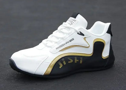 Sneakers da uomo in pelle PU impermeabili, scarpe sportive casual, scarpe da tennis leggere, traspiranti, piatte e antiscivolo, Zapatillas Hombre