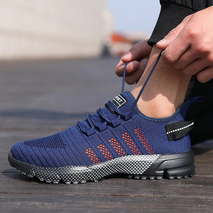 Men Casual Sneakers Mesh Lightweight Breathable Soft-Soled Running Shoes Slip-On Male Flats Loafers Shoe Trainers Zapatos Hombre