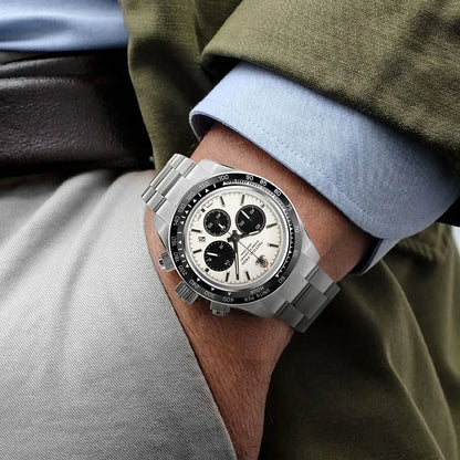 Tactical Frog Quartz Watch VS75 Solar Chronograph Sapphire 200m Waterproof Luxury Watch Luminous Quartz Movement 41mm Mens Watch