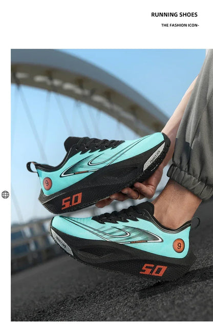 Unisex 2025 Full Carbon Plate Running Shoes Professional Marathon Racing Lightweight Bounce Cushion Breathable Sports Sneakers