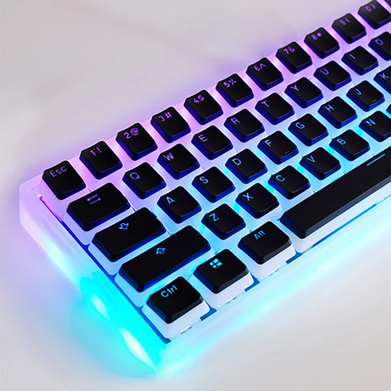 129 Keys Pudding Keycaps For Cherry MX Switch Mechanical Gaming Keyboard OEM Profile PBT Double Shot Keycap RGB backlit Key Caps