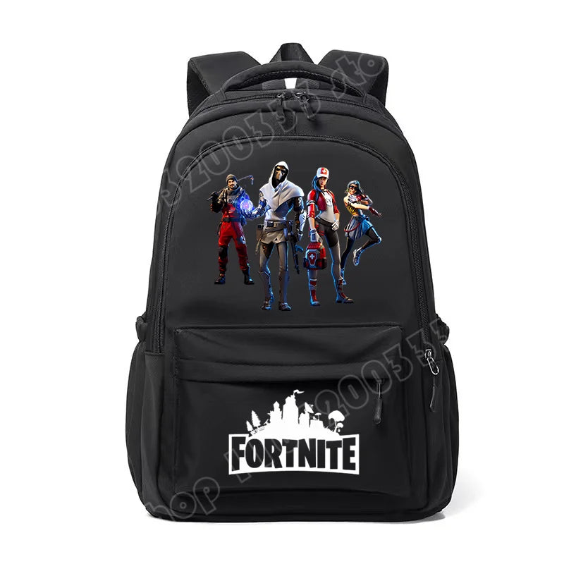 Fortnites Kids Backpack Portable Large Capacity Student Schoolbag Cartoon Printed Shoulder Bag School Supplies for Boys Gift