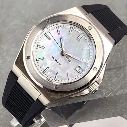 Tandorio 200M Diving 40mm Black White Shell Dial Lume NH35 Automatic Men Watch Sapphire Glass Stainless Steel Bracelet 2025