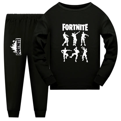 New Kids Fortnite Fall Pajama Sets Baby Girls Long Sleeve Tops Pants 2pcs Set Teen Boys Daily Sleepwear1006