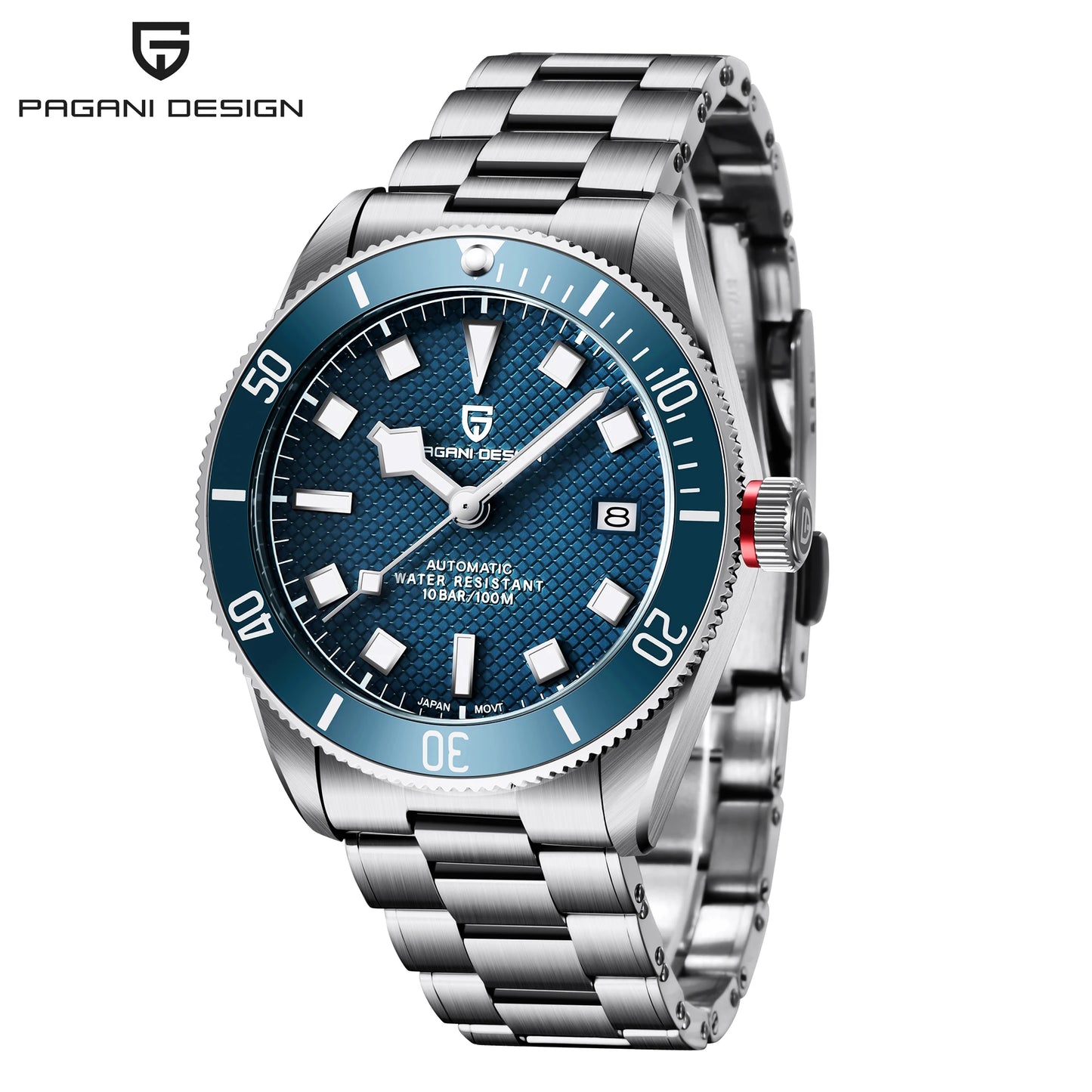 PAGANI DESIGN BB58 Steel Men's Mechanical Wrist Watches Luxury Automatic Watch For Men AR Sapphire Mirror Sport Waterproof Watch