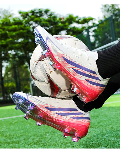 Chaussures de football pour hommes, baskets confortables, chaussures de football de haute qualité avec crampons longs pour garçons - Conception durable et résistante à l'usure