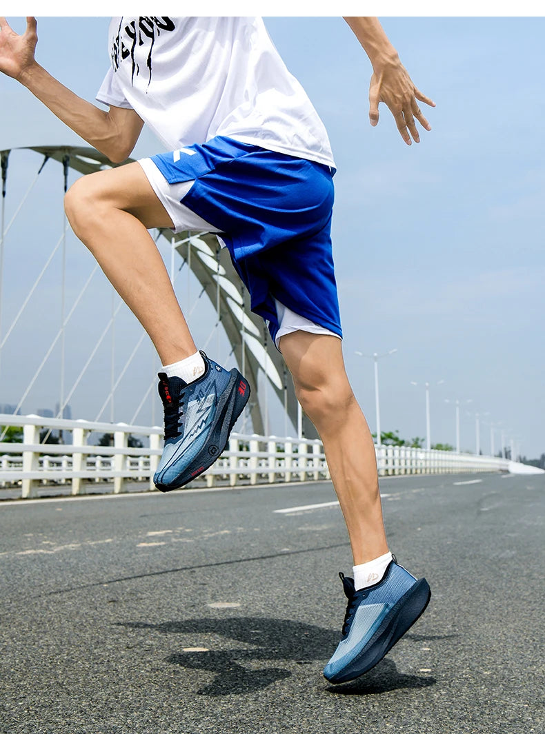 Zapatillas de running especializadas con placa de carbono para maratón, deportivas para hombre y mujer, transpirables, ligeras, cómodas y antideslizantes