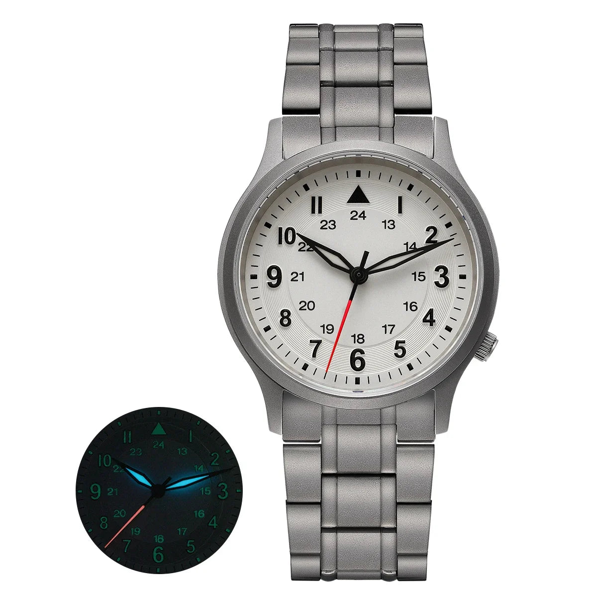 BERNY Titanium Watches for Men Super Luminous Sapphire Field Men's Watch Outdoor Quartz Wristwatch Lightweight 5ATM