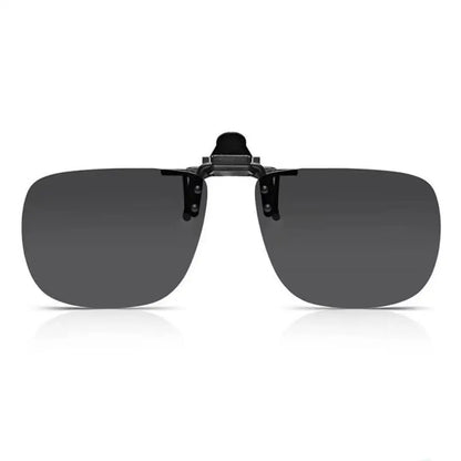 KLASSNUM Men Polarized Sunglasses Clip Can Be Flipped Up Myopia Glasses Clip Anti-UV400 Night Driving Fishing Glasses Accessory
