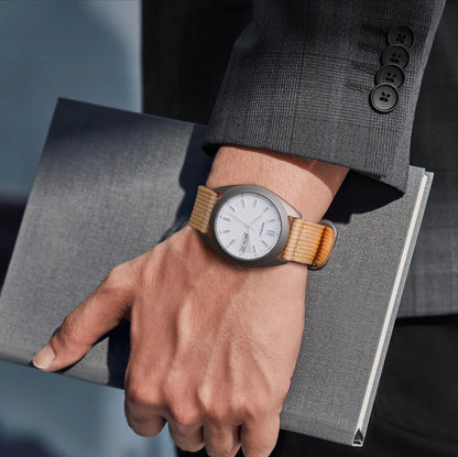 BERNY Full Titanium Men Watch Date Week Quartz Watches Calendar Sapphire Super Luminous 100M Waterproof Lightweight Wristwatch