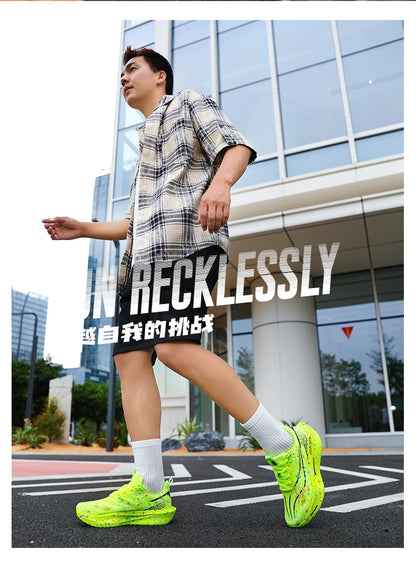2026 Air Cushion Jogging Running Shoes Carbon Plate Marathon Men's Sports Breathable Lightweight Women's Non-Slip Sneakers