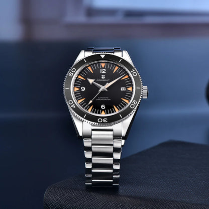 Montre de luxe pour homme Corgeut, étanche à 100 m, lunette en céramique, 41 mm, verre saphir, mouvement mécanique automatique Miyota, style montre de plongée
