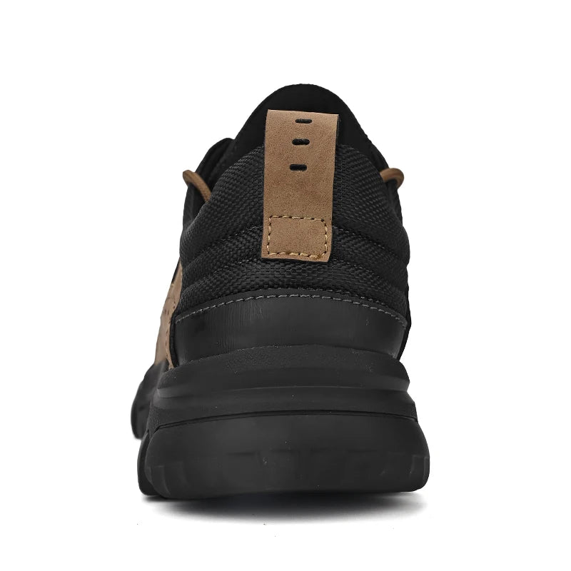 HIKEUP Comode scarpe da trekking da uomo, scarpe da uomo impermeabili con suola in gomma, scarpe da escursionismo resistenti all’usura e antiscivolo